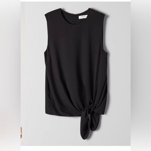 Aritzia Babaton Front Tie Blouse